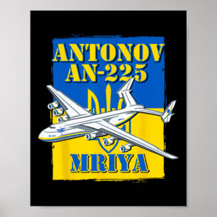Affiche Mriya Antonov An-225 Ukraine Avion Ukrainien Ai
