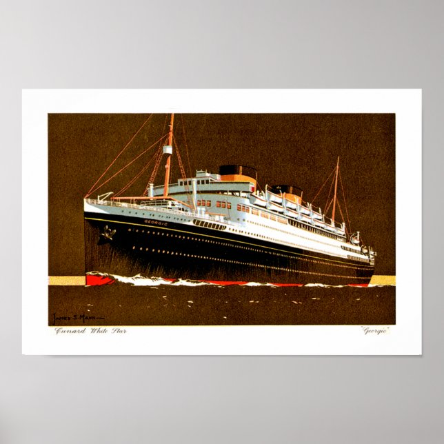 Affiche MS Georgic (Devant)