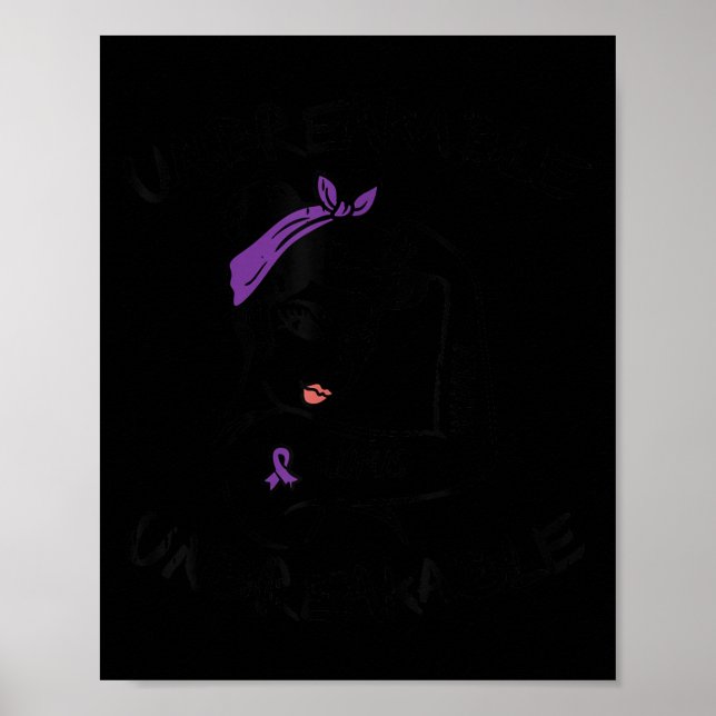 Affiche Ms Unbreakable Rubon Lupus Sensibilisation Femmes  (Devant)