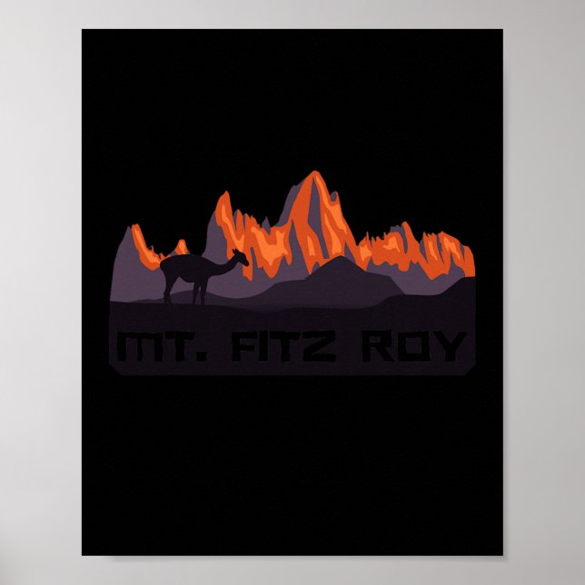 Affiche Mt. Fitz Roy Mountain Range  (Devant)