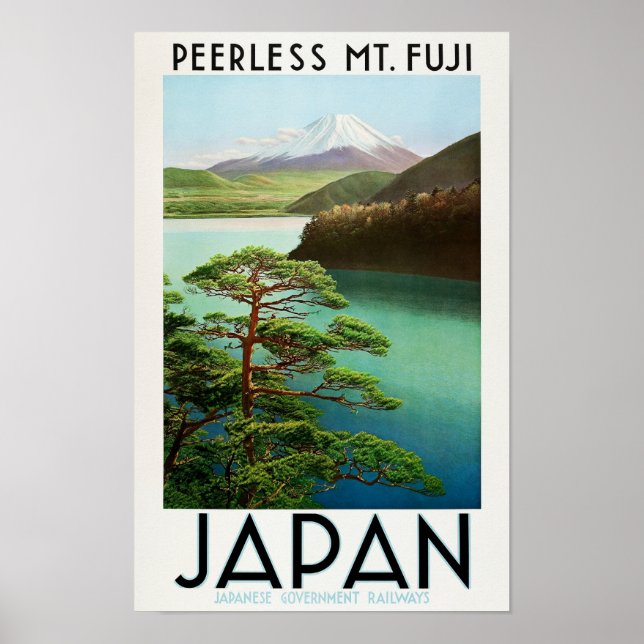 Affiche Mt. Fuji Peerless - 1930s Japon Voyage (Devant)