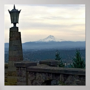 Affiche Mt Hood de Rocky Butte, Portland, Oregon