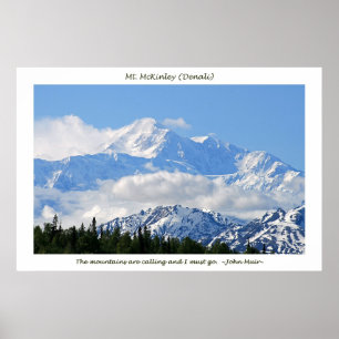 Affiche Mt. McKinley / Mtns appellent; John Muir