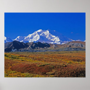 Affiche Mt. Parc national McKinley Denali, Alaska.