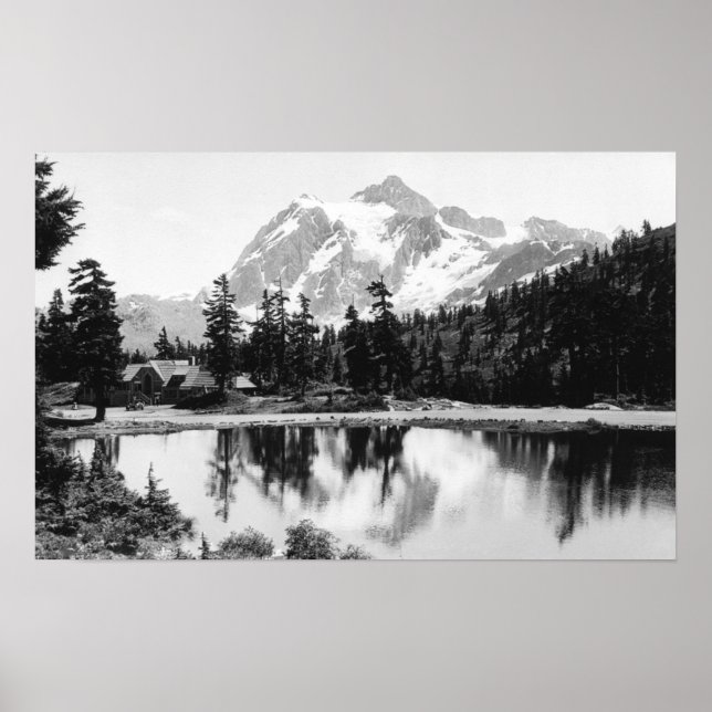 Affiche Mt. Shuksan et Mt. Baker Lodge Photographie (Devant)