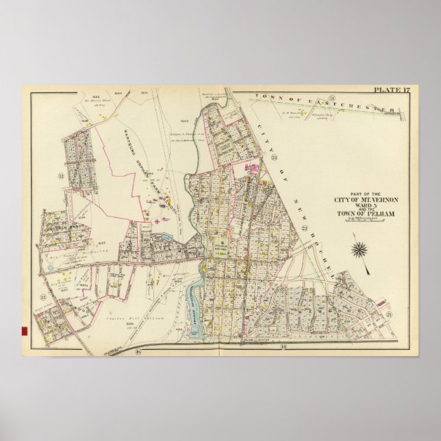 Affiche Mt Vernon ward 5, Pelham, New York (Devant)