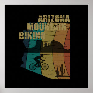 Affiche Mtb Az Sedona - Vélo de Montagne Arizona