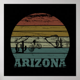 Affiche Mtb Az Sedona - Vélo de Montagne en Arizona