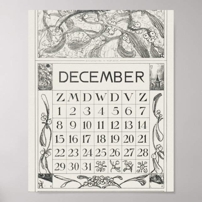 Affiche Mtheo van hoytema - calendrier - art de héron - ac (Devant)