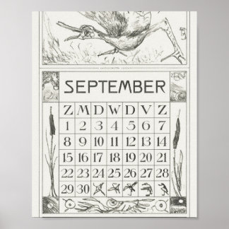Affiche Mtheo van hoytema - calendrier - art de héron - ac