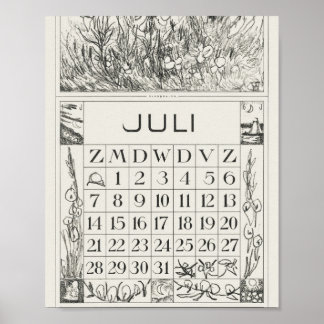 Affiche Mtheo van hoytema - calendrier - art de héron - ac