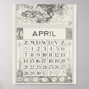 Affiche Mtheo van hoytema - calendrier - art de herons - a