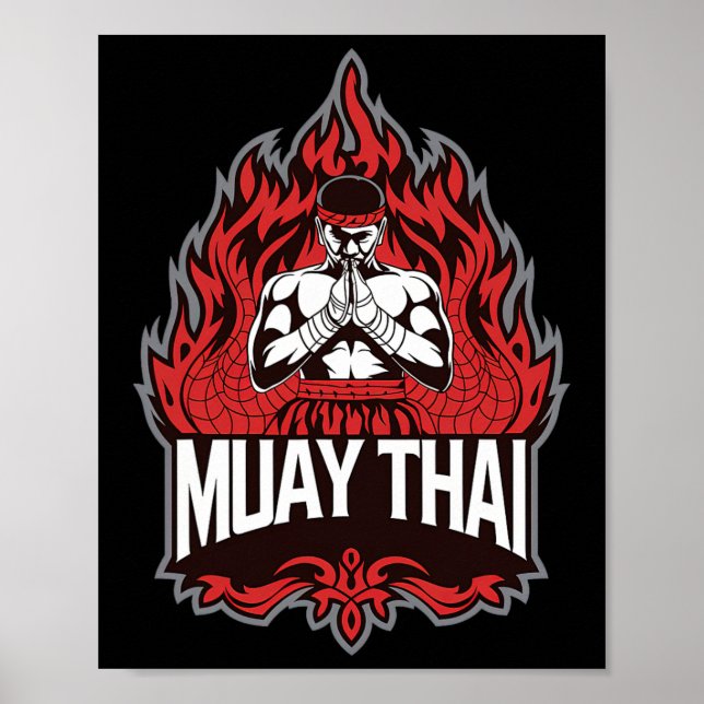 Affiche Muay Thai - Boxe thaïlandaise traditionnelle (Devant)