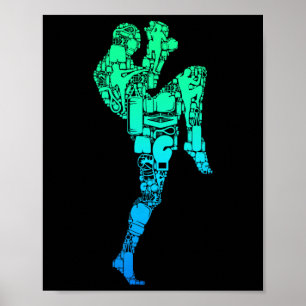 Affiche Muay Thai Boxes Taekwondo Boys Enfants Hommes