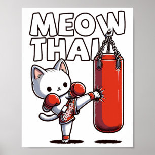 Affiche Muay Thai Cat