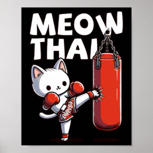 Affiche Muay Thai Cat Meow Thai