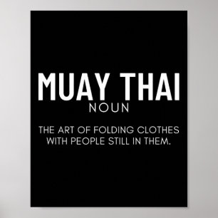 Affiche Muay Thai Définition Drôle Muay Thai