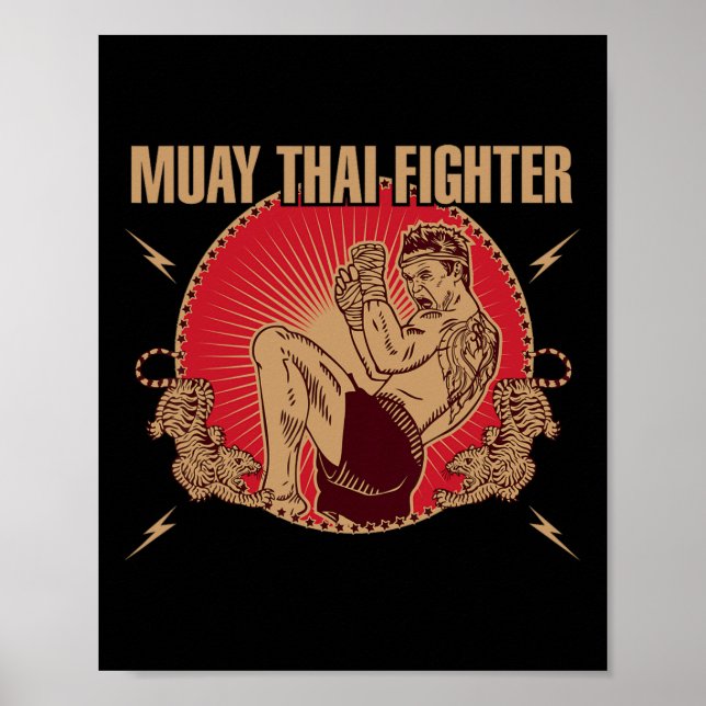 Affiche Muay Thai Fighter (Devant)