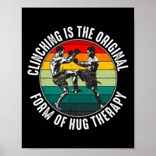 Affiche Muay Thai Fighter Pour Hommes Papa Boys Thai Kickb