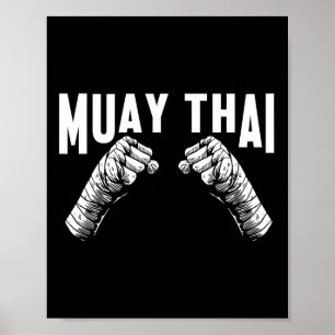 Affiche Muay Thai Fighters Mixed martial art Club Martial 