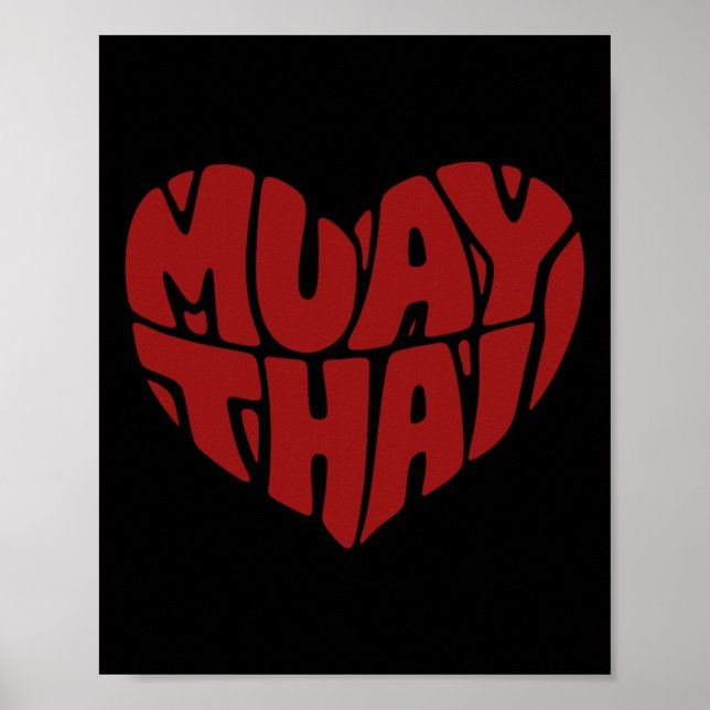 Affiche Muay Thai Heart - Amour Pour La Boxe Thaïlandaise (Devant)