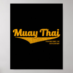 Affiche Muay Thai Kickboxing en détresse, Mma, Bjj, Thaïla