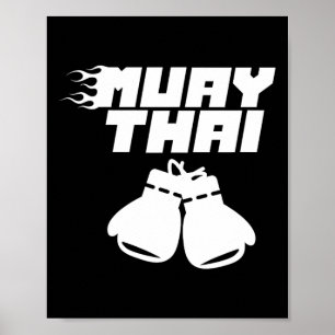 Affiche Muay Thai Martial Arts Fighter Hob