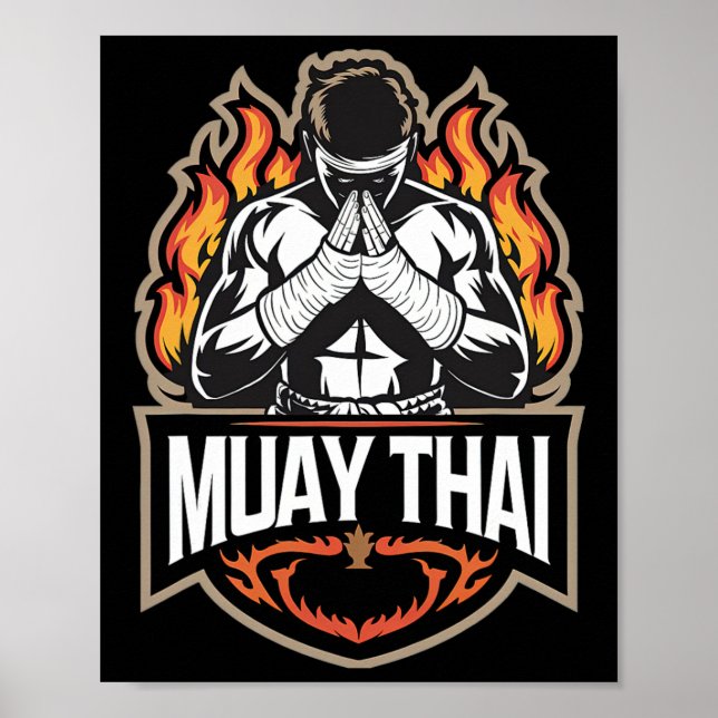 Affiche Muay Thai - Mixed martial art de boxe thaï (Devant)