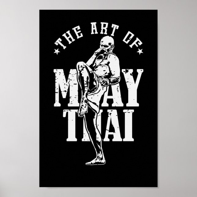 Affiche Muay Thai "The Art of Muay Thai" (Devant)