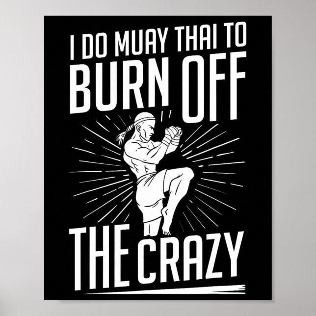 Affiche Muay Thai Training Fighter Kickboxing Beginner Box (Devant)