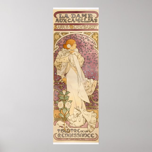 Affiche Mucha Art nouveau femme beauté (Devant)