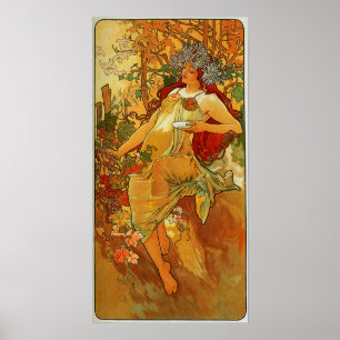 Affiche Mucha - automne 1896