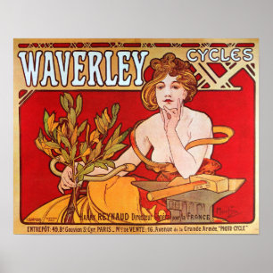 Affiche Mucha - Cycles Waverley