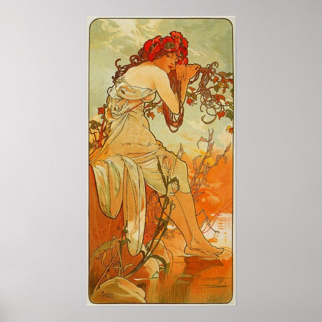 Affiche Mucha - Été 1896 (Devant)