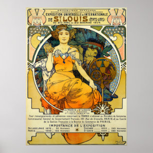 Affiche Mucha - Exposition Universelle Et Internationale D