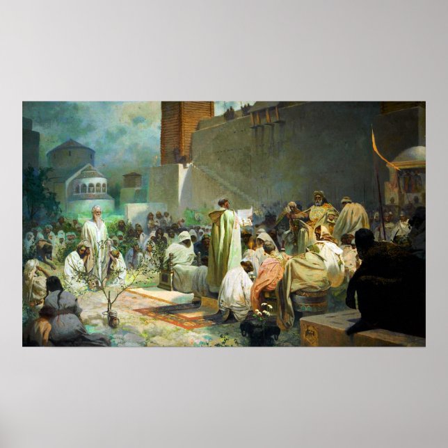 Affiche Mucha - Introduction De La Liturgie Slave (Devant)