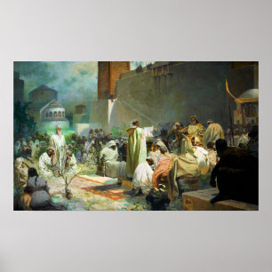 Affiche Mucha - Introduction de la liturgie slavonne