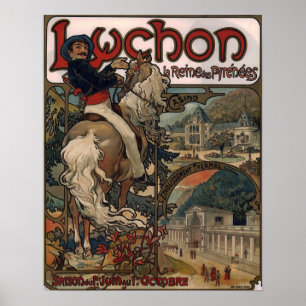 Affiche Mucha - Luchon 1895