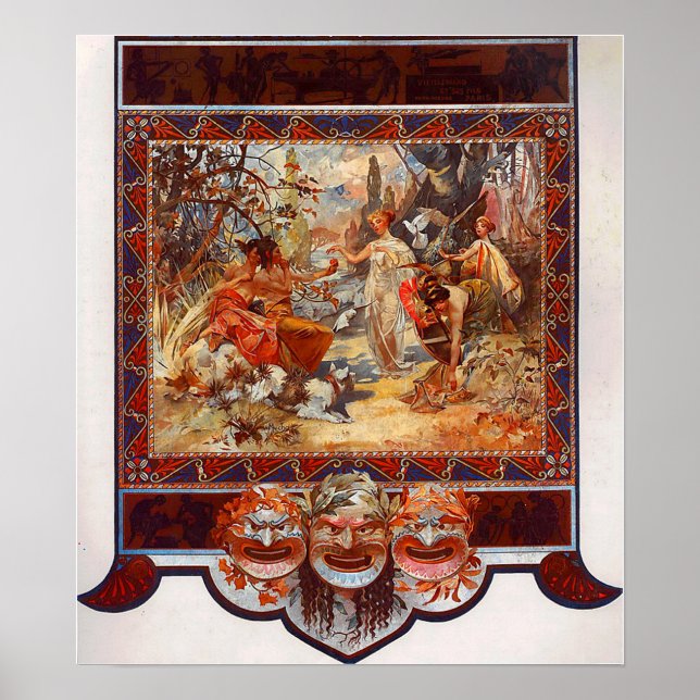 Affiche Mucha - The Judgement Of Paris 1895 (Devant)