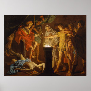 Affiche "Mucius Scaevola en présence de Lars Porsenna"