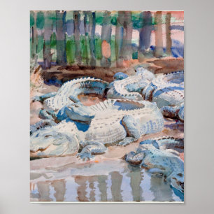 Affiche Muddy Alligators By John Singer Sargent