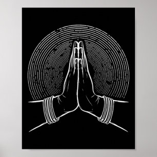 Affiche Mudra de méditation zen spirituelle
