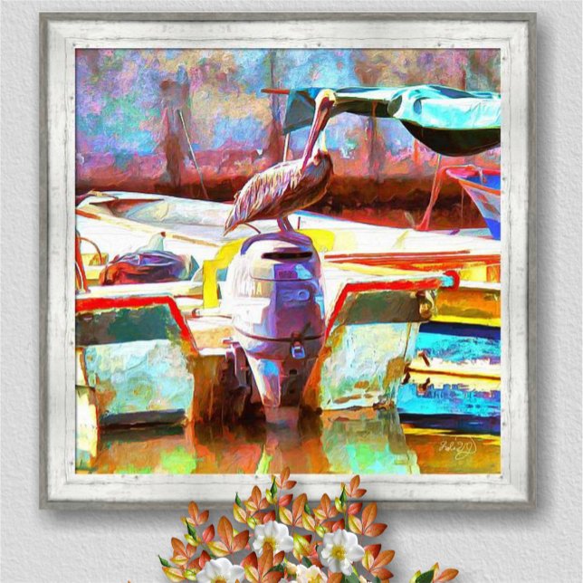 Affiche Muelle Los Peines Pelican 0463 Art Imprimer (Créateur téléchargé)