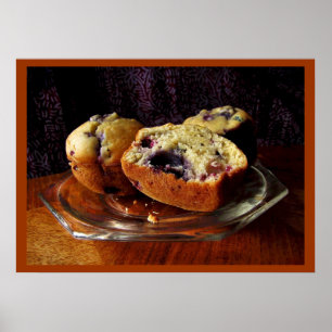 Affiche Muffins aux bleuets