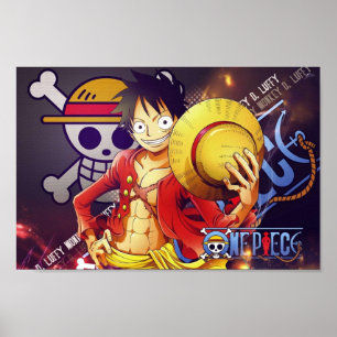 Affiche Mugiwara luffée en une pièce