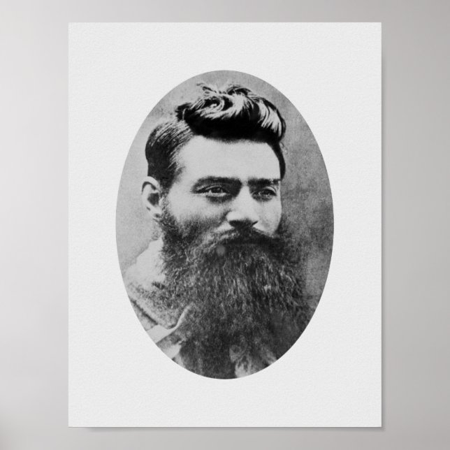 Affiche Mugshot de Ned Kelly - 1880 (Devant)