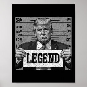 Affiche Mugshot Drôle Trump 2024