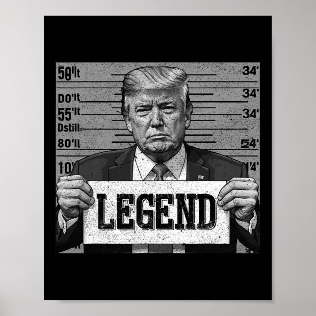 Affiche Mugshot Drôle Trump 2024 (Devant)