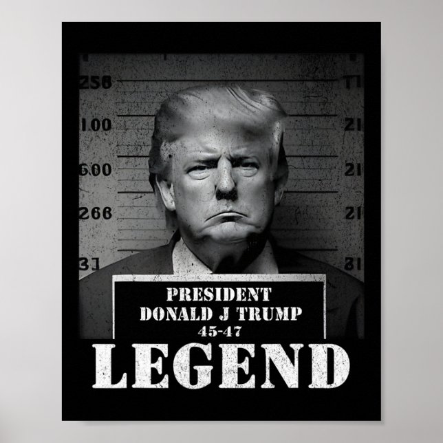 Affiche Mugshot du président Trump Legend (Devant)