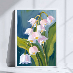 Affiche Muguet   Fleur Peinte Aquarelle